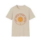 Sunshine Graphic T-Shirt — "Let Your Light Shine" Inspirational Tee
