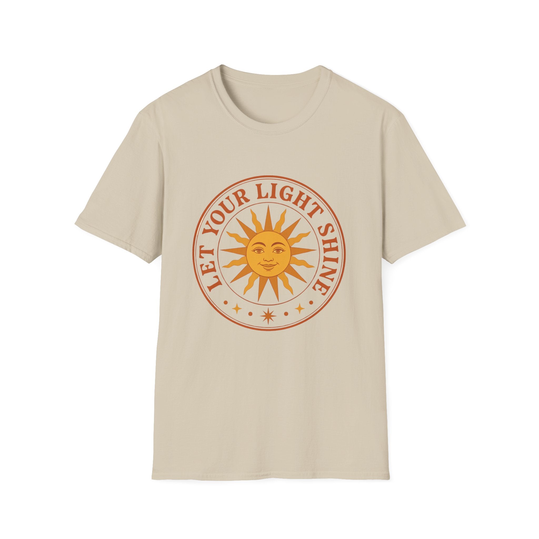 Sunshine Graphic T-Shirt — "Let Your Light Shine" Inspirational Tee