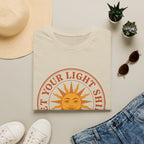 Sunshine Graphic T-Shirt — "Let Your Light Shine" Inspirational Tee