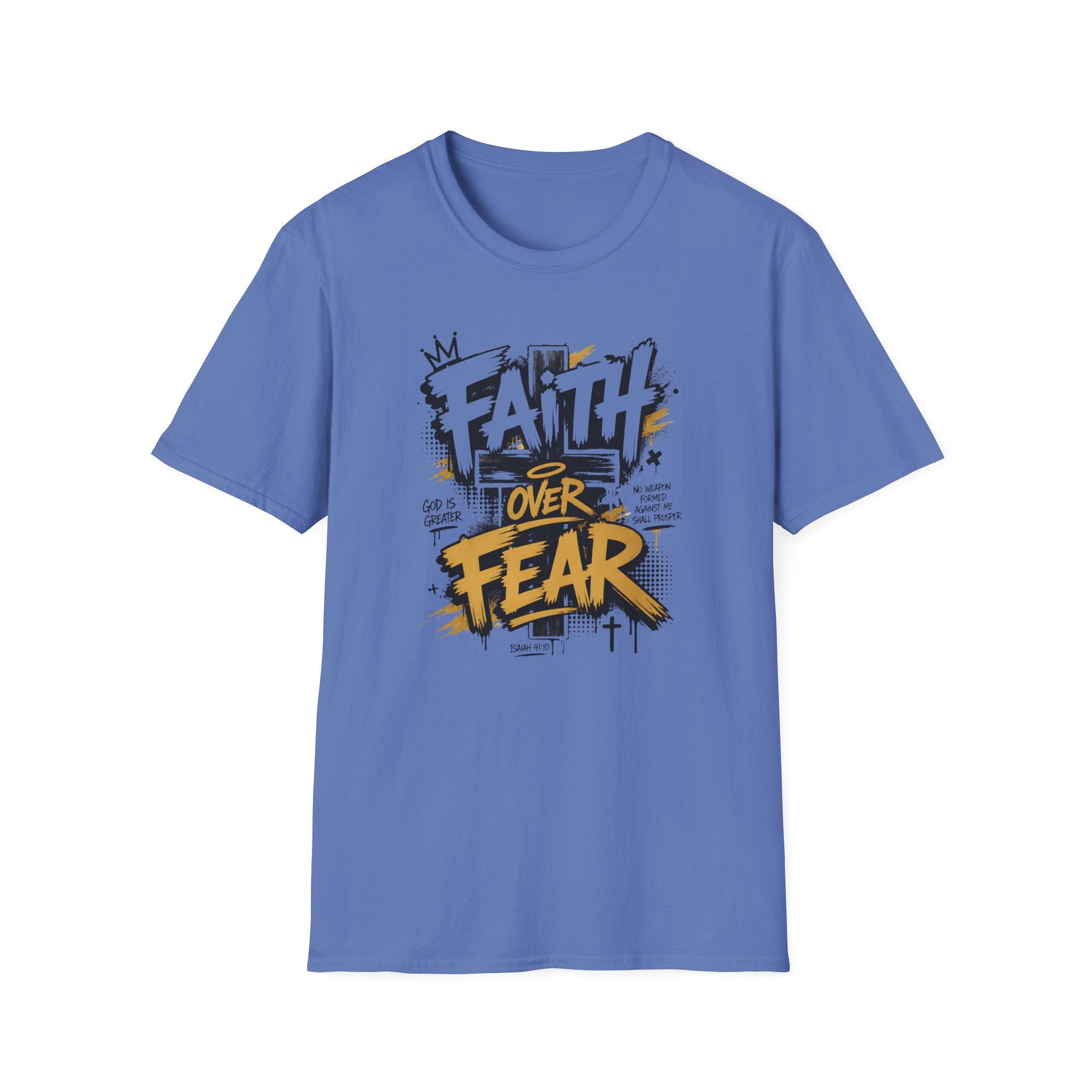Faith Over Fear T-Shirt — Bold Graffiti Christian Inspirational Tee