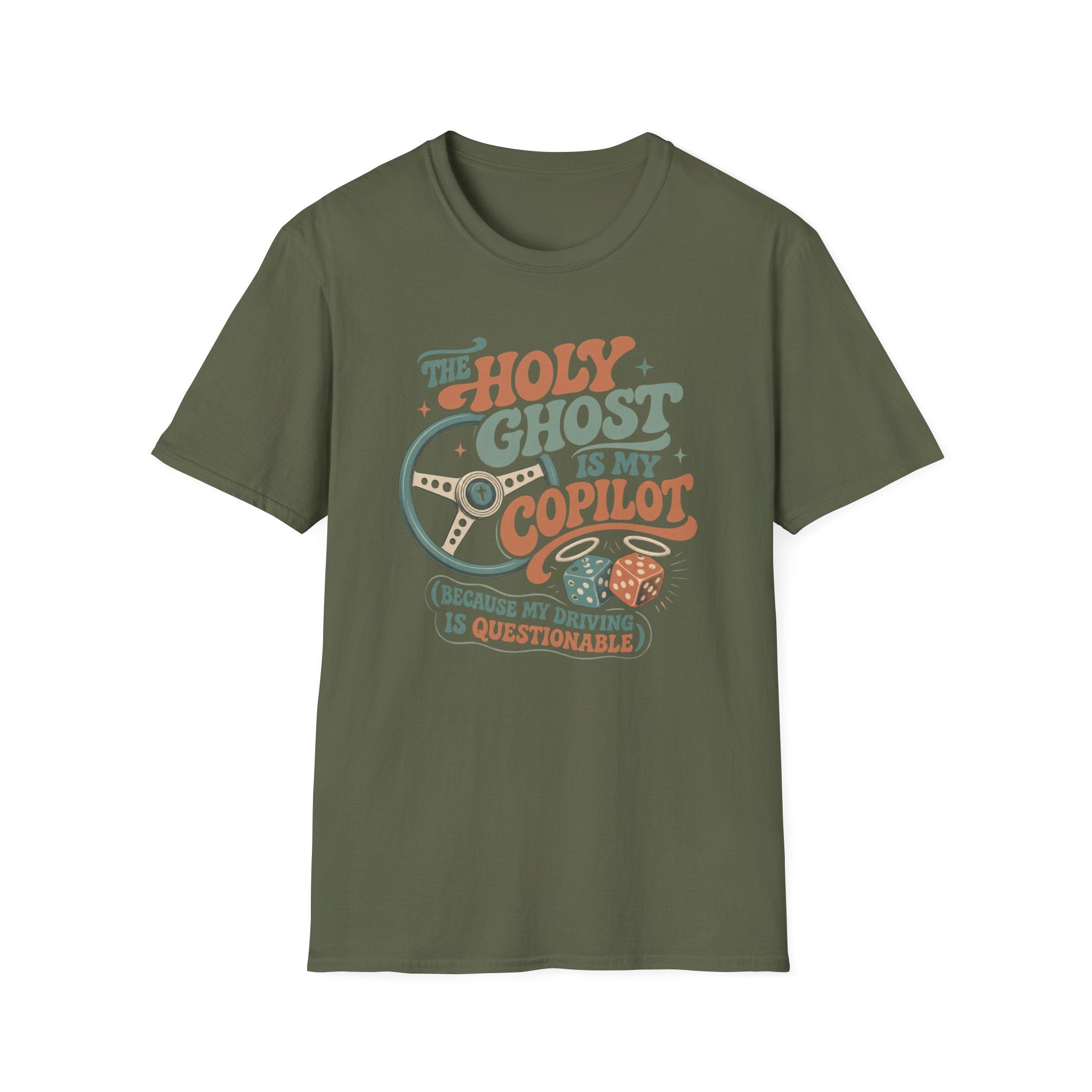 The Holy Ghost Is My Copilot T-Shirt — Religious Vintage Pilot Tee