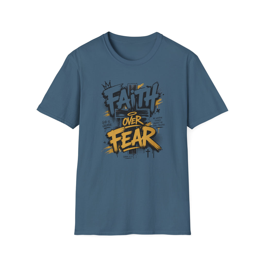 Faith Over Fear T-Shirt — Bold Graffiti Christian Inspirational Tee