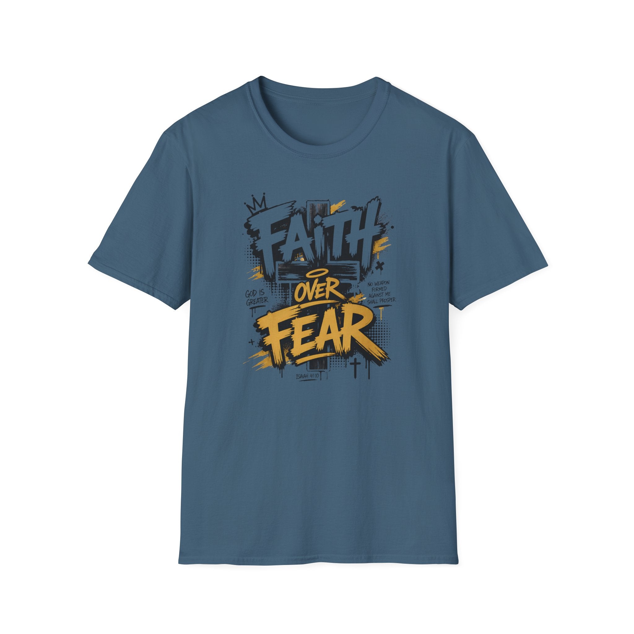 Faith Over Fear T-Shirt — Bold Graffiti Christian Inspirational Tee