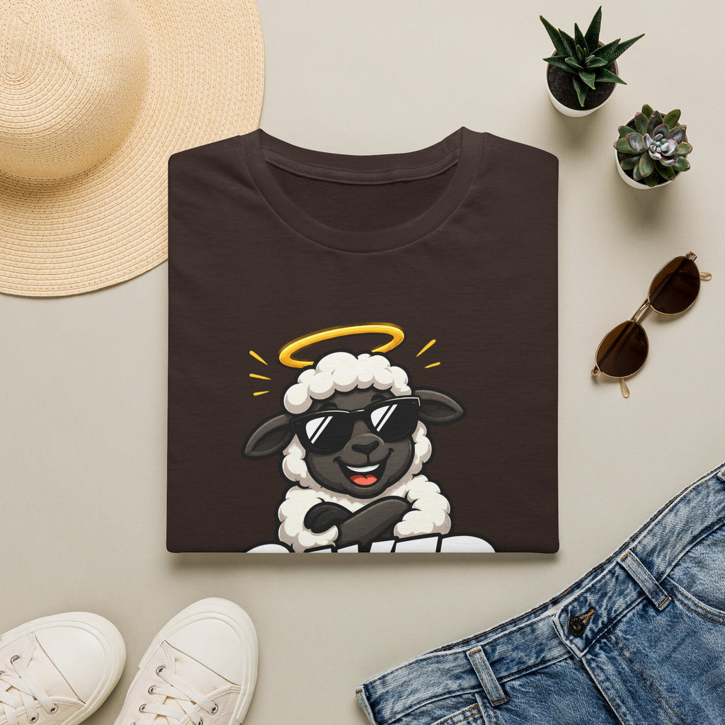 Saved Squad T‑Shirt — Cute Angel Sheep Graphic Tee for Christian Youth & Church Groups