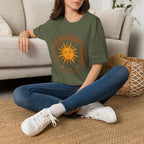 Sunshine Graphic T-Shirt — "Let Your Light Shine" Inspirational Tee
