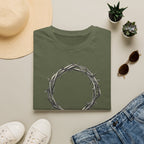 T-Shirt — Minimal Crown of Thorns Graphic Tee | Christian Faith Symbol Shirt