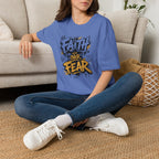 Faith Over Fear T-Shirt — Bold Graffiti Christian Inspirational Tee