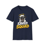 Saved Squad T‑Shirt — Cute Angel Sheep Graphic Tee for Christian Youth & Church Groups