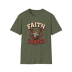 Faith Loaded T-Shirt — Christian Slingshot Cross Graphic Tee