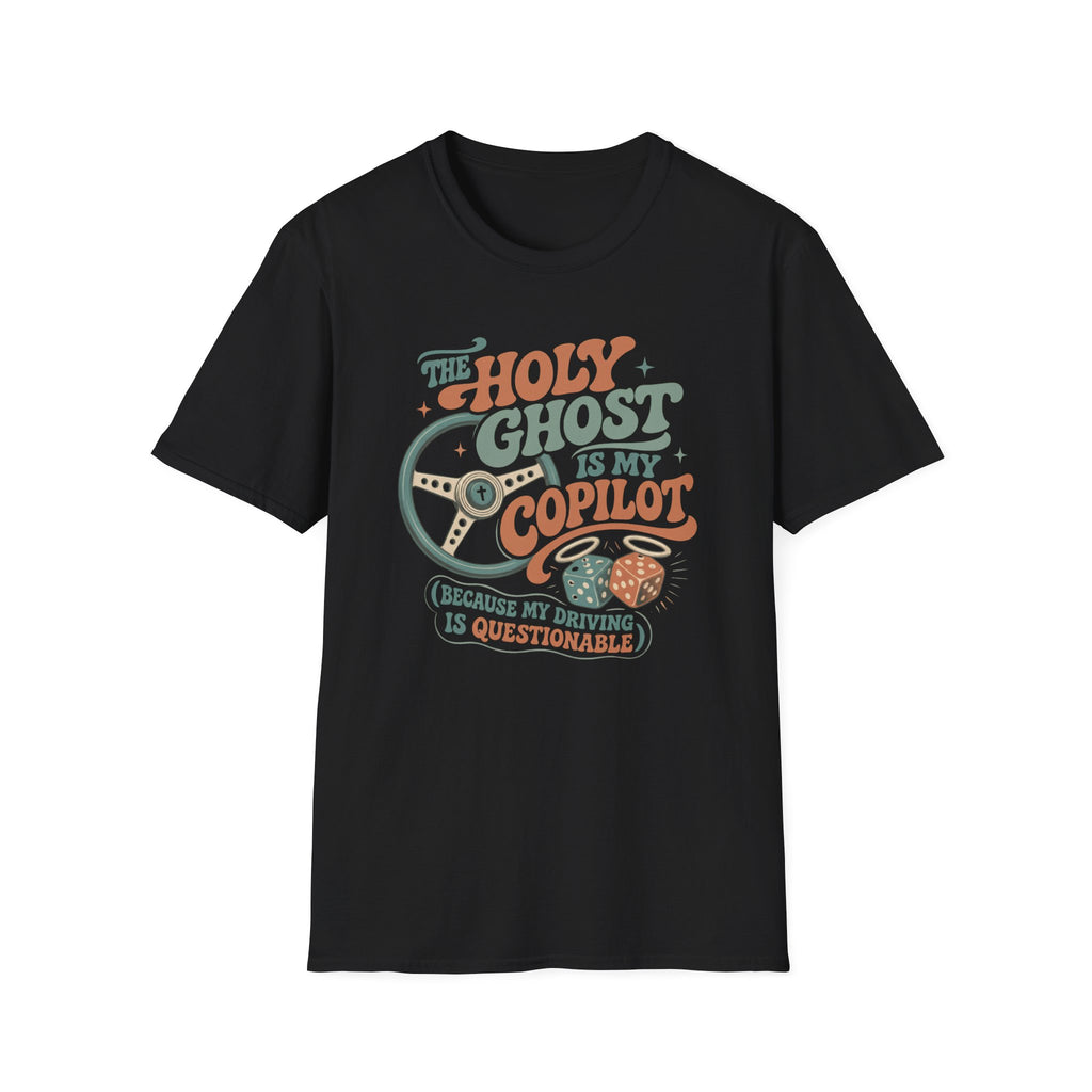 The Holy Ghost Is My Copilot T-Shirt — Religious Vintage Pilot Tee