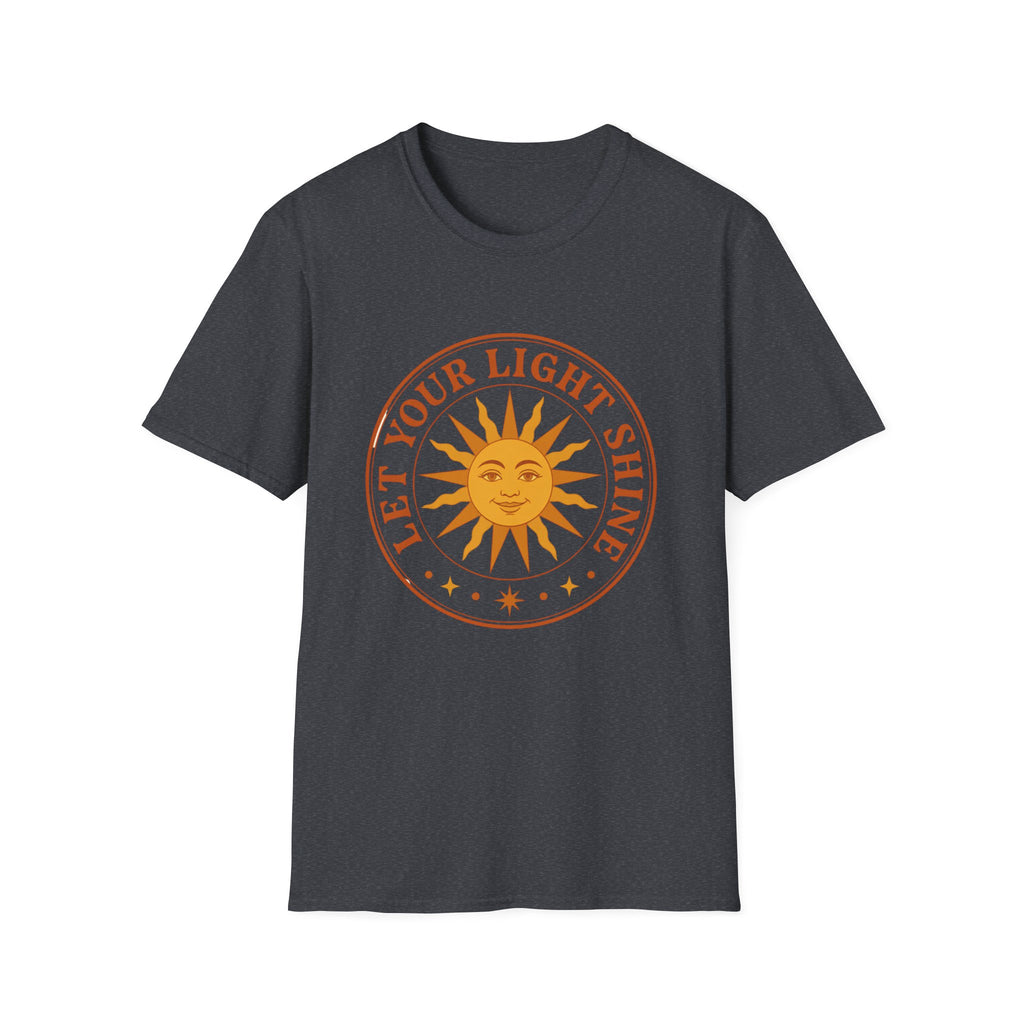 Sunshine Graphic T-Shirt — "Let Your Light Shine" Inspirational Tee