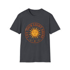 Sunshine Graphic T-Shirt — "Let Your Light Shine" Inspirational Tee