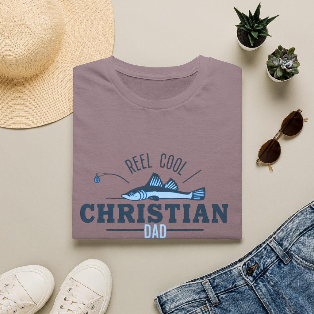 Reel Cool Christian Dad T-Shirt — Fishing Faith Father Gift
