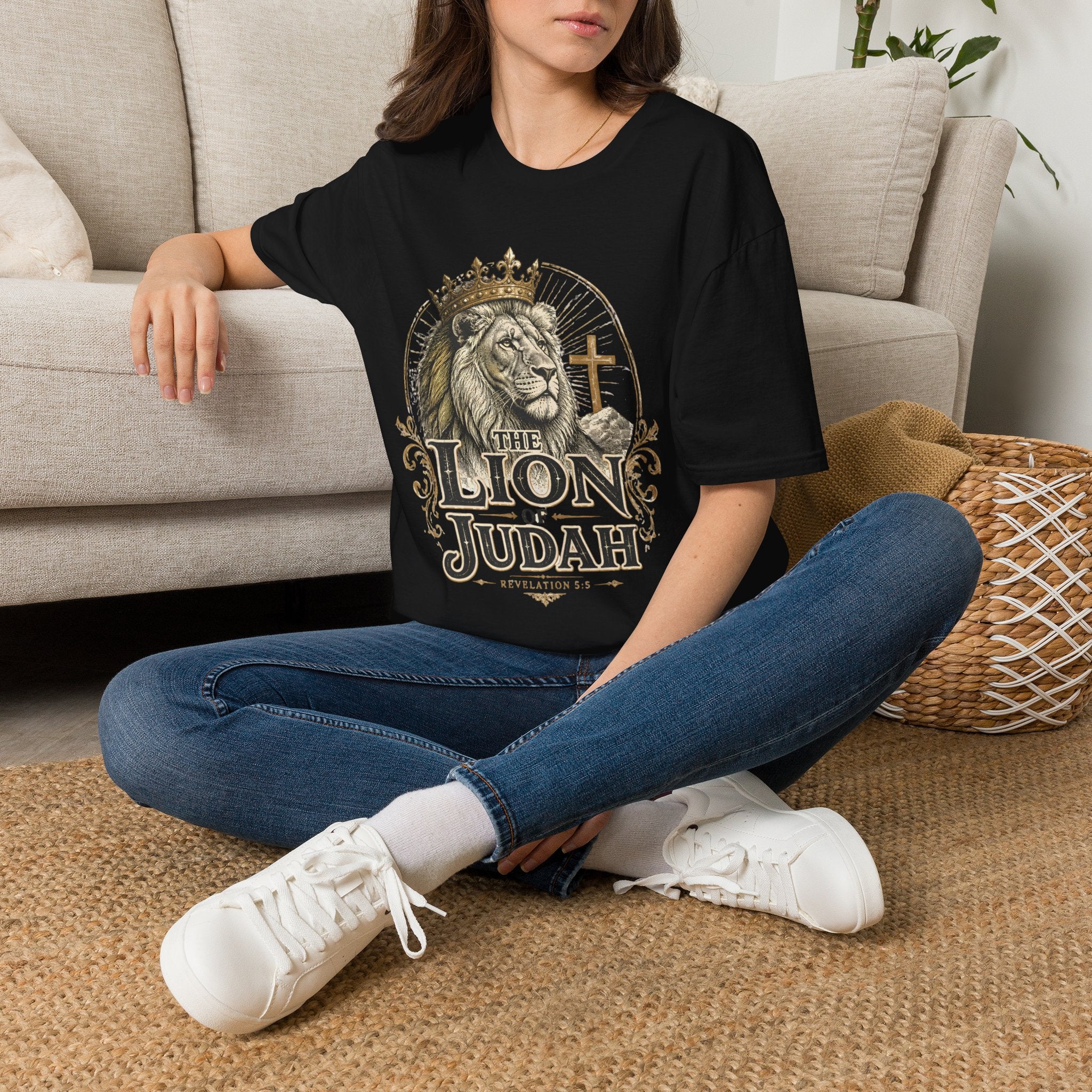 Lion of Judah T-Shirt — Christian Faith King Lion Graphic Tee
