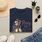 Guitar Floral "Praise Him with Strings" T-Shirt