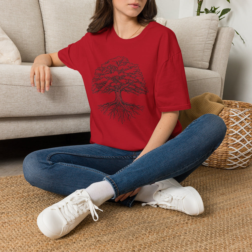 Tree of Life T-Shirt — Detailed Oak Tree Illustration Shirt
