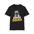 Saved Squad T‑Shirt — Cute Angel Sheep Graphic Tee for Christian Youth & Church Groups