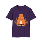 Pumpkin Stack T‑Shirt — Autumn Floral Fall Graphic Tee