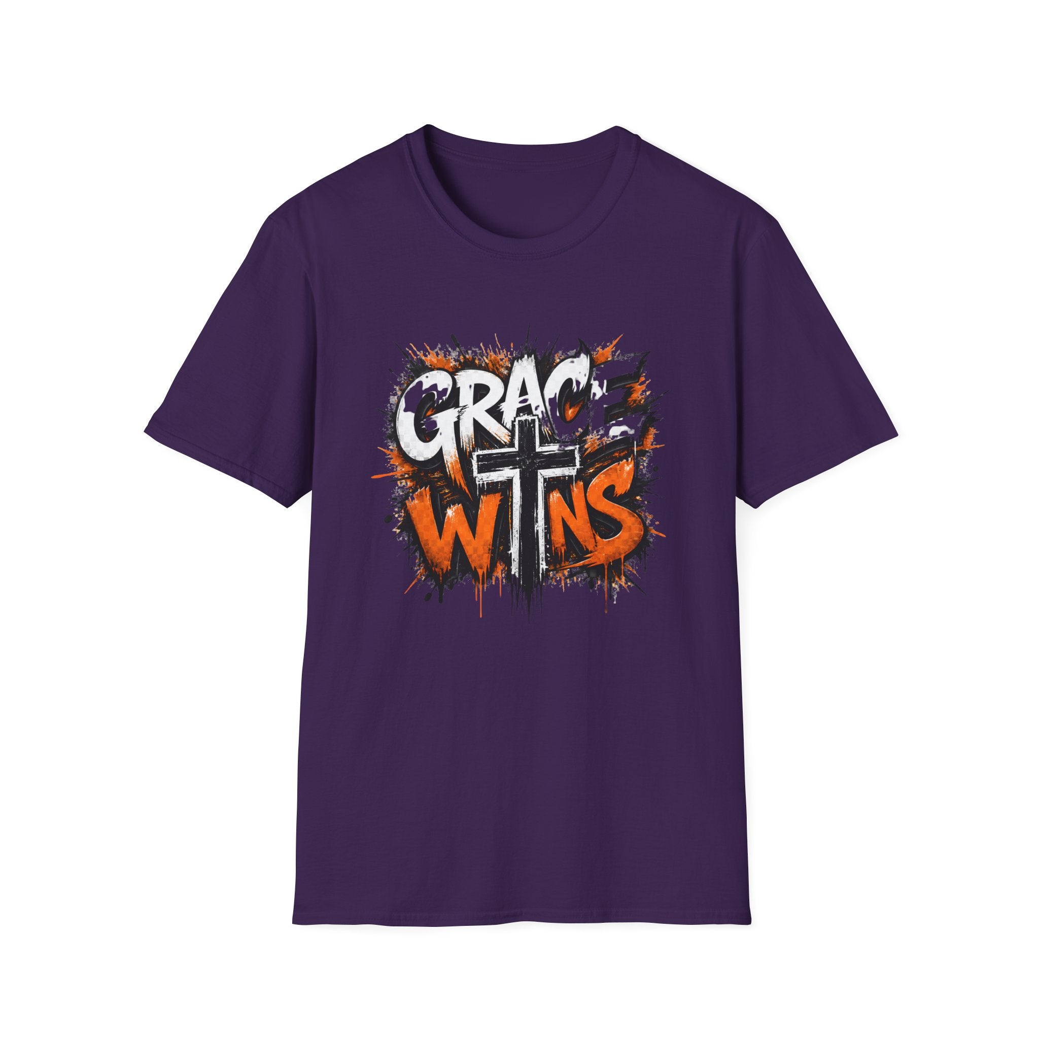 Grace Wins T-Shirt — Christian Faith Cross Graphic Tee