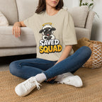 Saved Squad T‑Shirt — Cute Angel Sheep Graphic Tee for Christian Youth & Church Groups