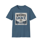 Washed By Grace T‑Shirt — Christian Faith Cross Tee