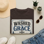 Washed By Grace T‑Shirt — Christian Faith Cross Tee