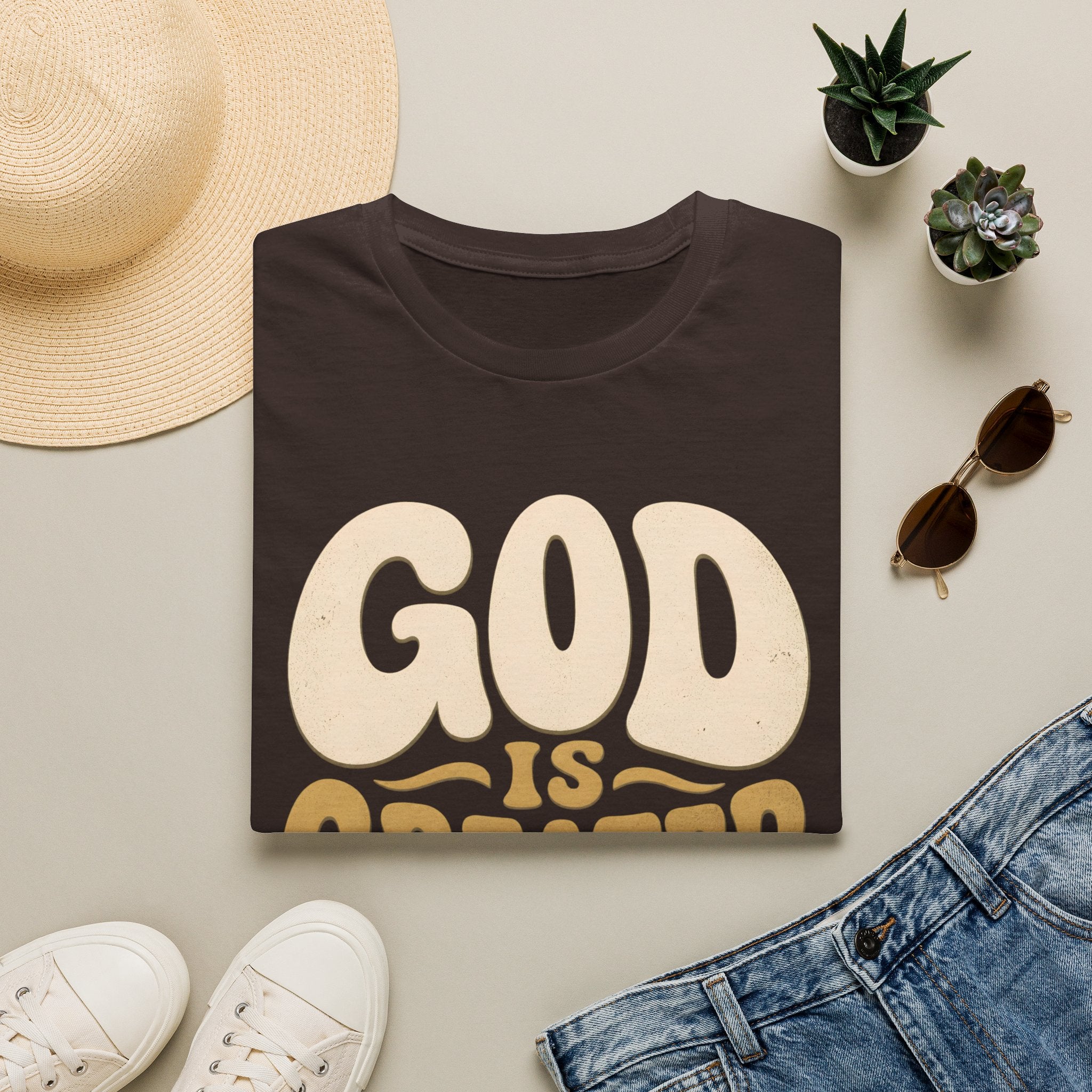God Is Greater T-Shirt — Retro Faith Graphic Tee (1 John 4:4)