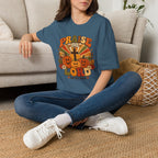 Praise the Lord Fall T-Shirt — Retro Pumpkin & Cross Christian Tee