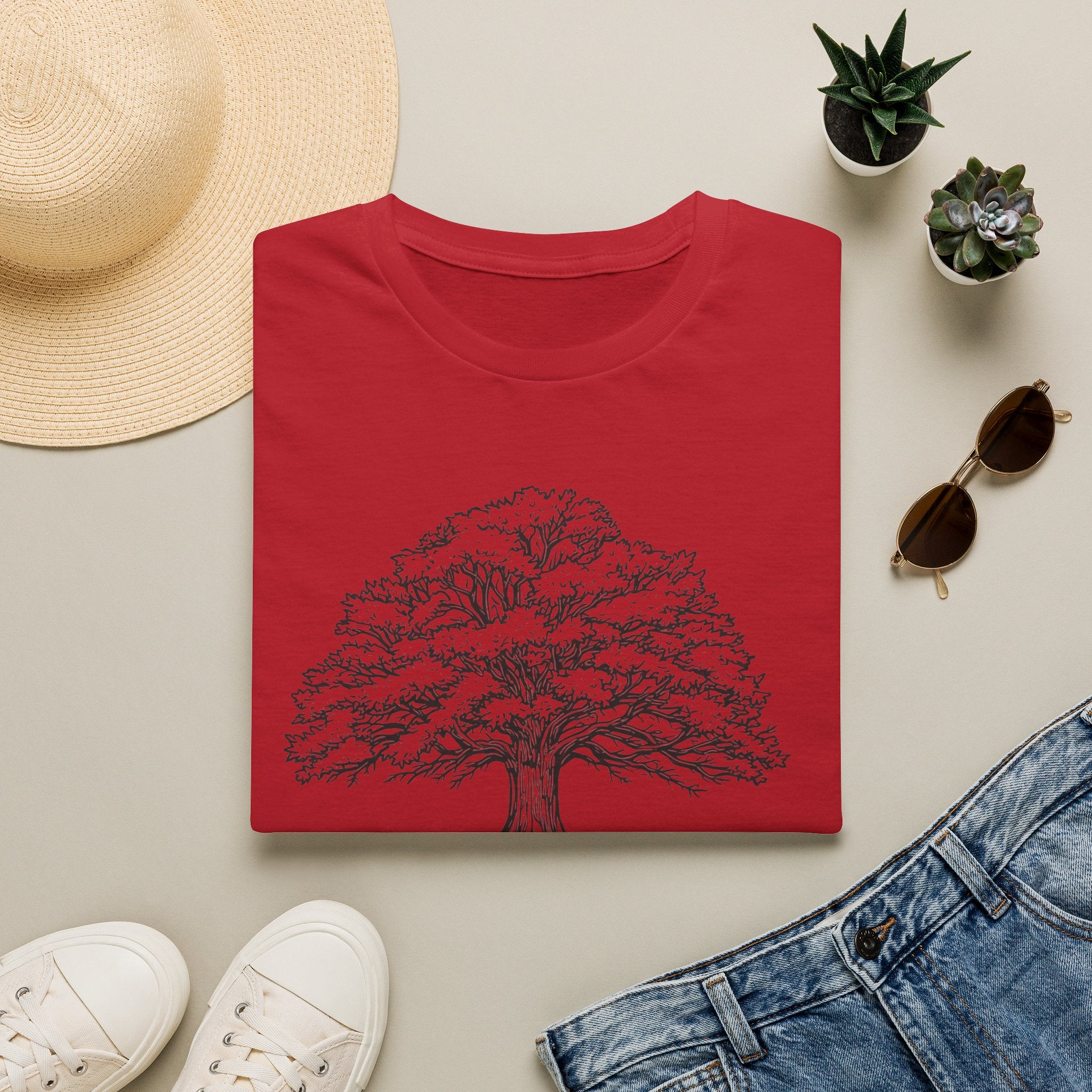 Tree of Life T-Shirt — Detailed Oak Tree Illustration Shirt