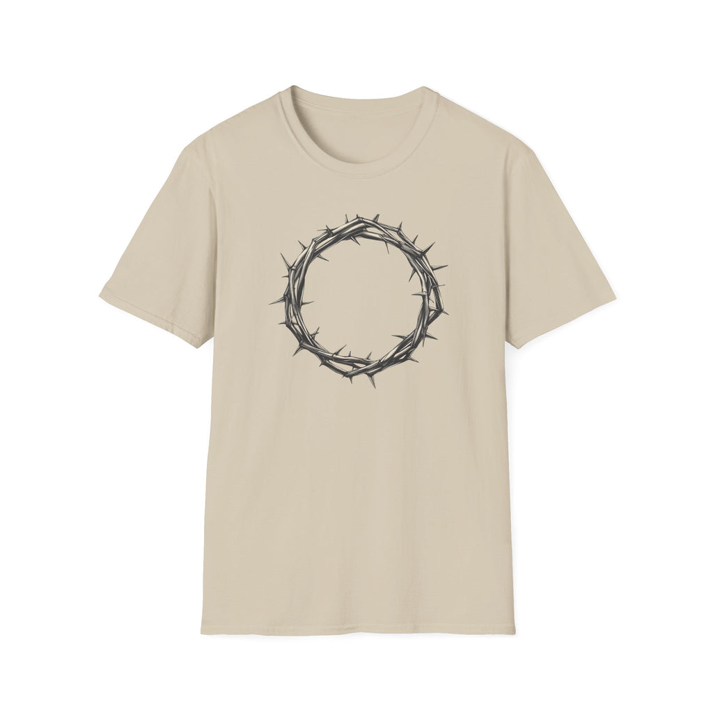 T-Shirt — Minimal Crown of Thorns Graphic Tee | Christian Faith Symbol Shirt