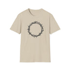 T-Shirt — Minimal Crown of Thorns Graphic Tee | Christian Faith Symbol Shirt