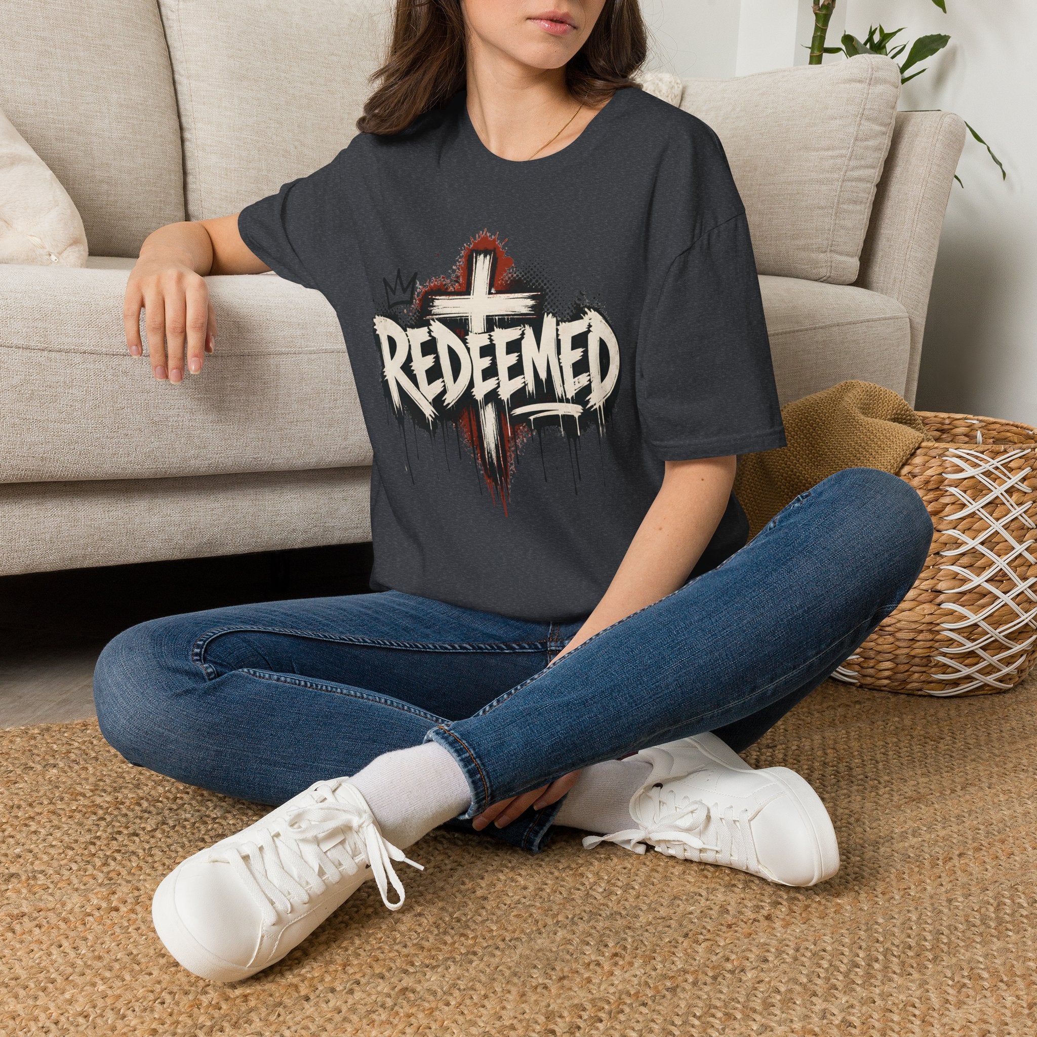 Redeemed Cross T‑Shirt — Christian Faith Graphic Tee