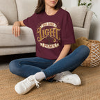 Christian T-Shirt - "The Lord Is My Light & Peace" Inspirational Faith Tee