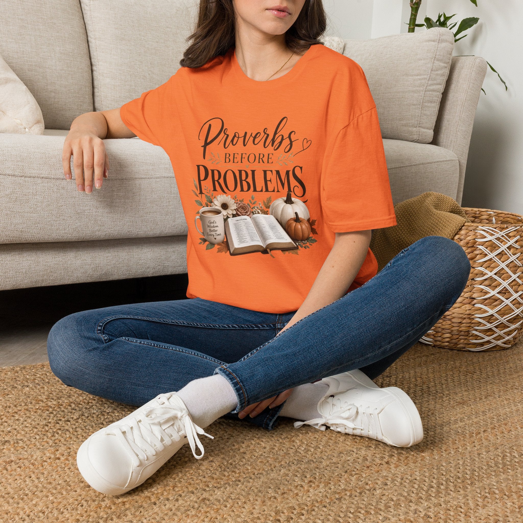 T-Shirt — "Proverbs Before Problems" Inspirational Christian Tee