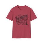 Foundation Christian T-Shirt — "Built on a Foundation" Inspirational Faith Tee