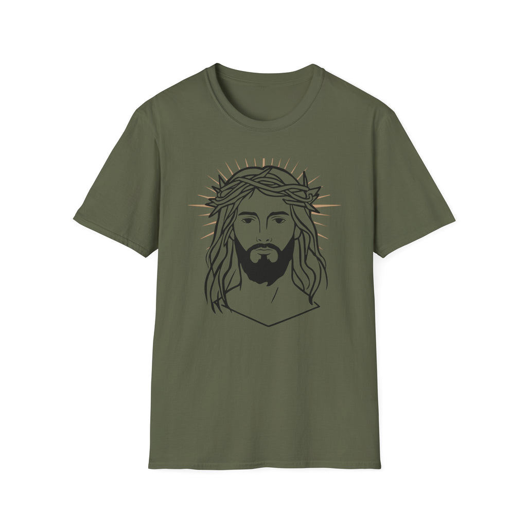 Jesus Portrait T-Shirt — Crown of Thorns Faith Tee