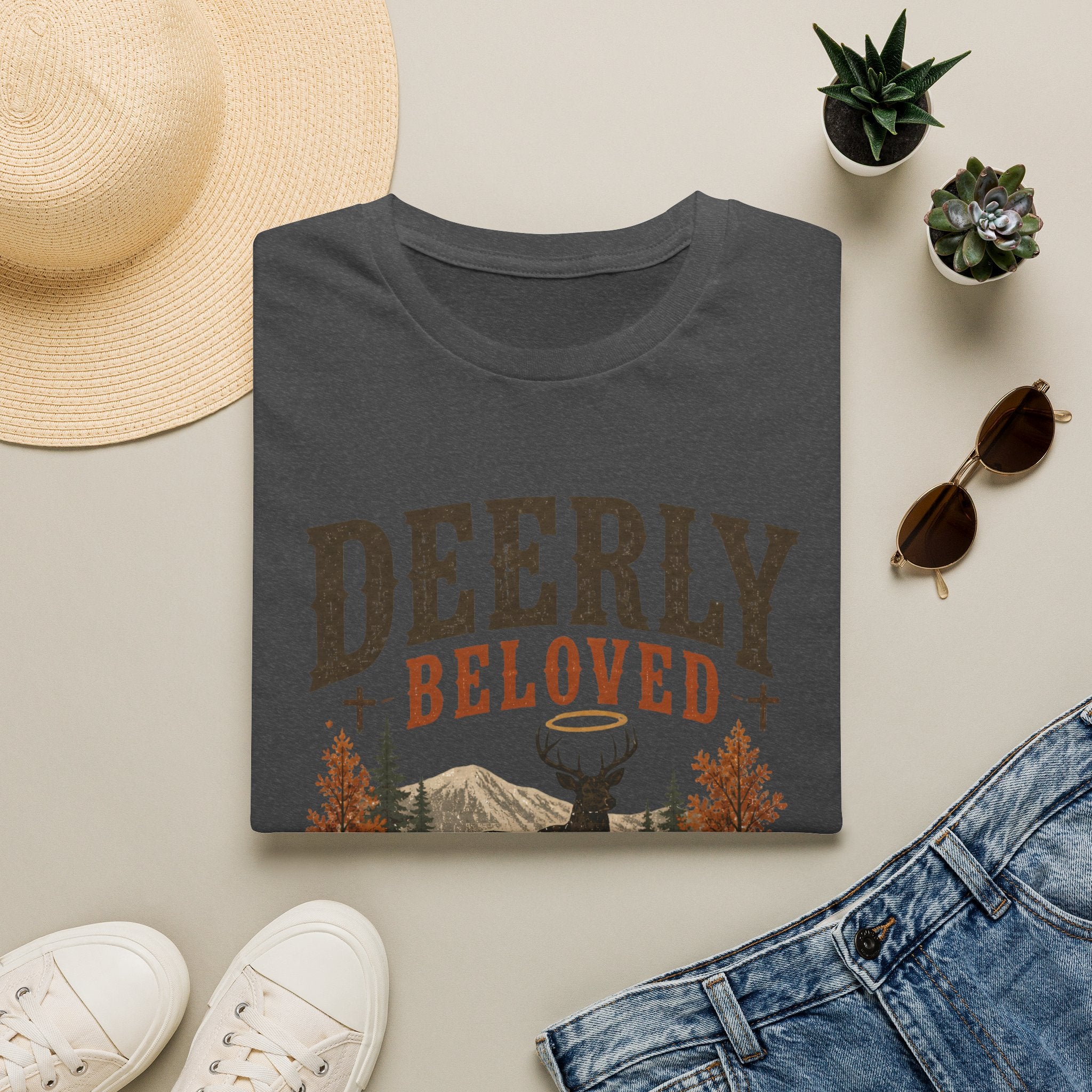 Deerly Beloved Graphic Tee — Rustic Deer Nature T-Shirt