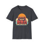 Christian T-Shirt — "Jesus Saves Bro" Retro Sunset Tee
