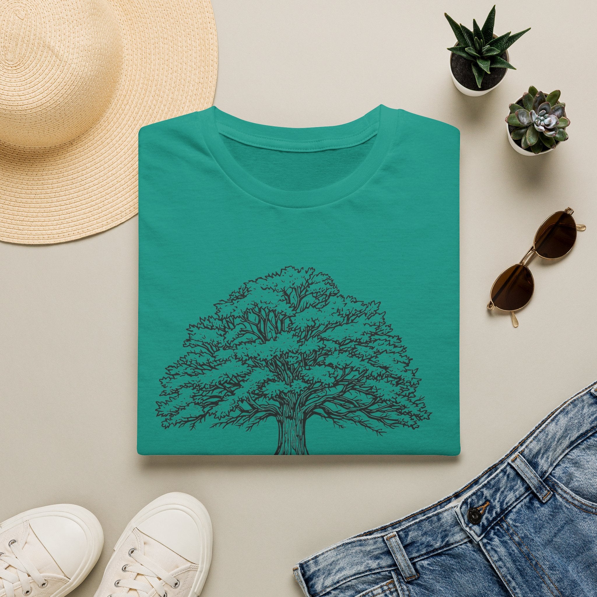 Tree of Life T-Shirt — Detailed Oak Tree Illustration Shirt