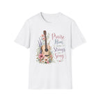 Guitar Floral "Praise Him with Strings" T-Shirt