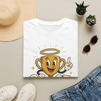 T-Shirt — 'Grace Wins' Angel Trophy Graphic Tee