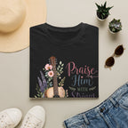 Guitar Floral "Praise Him with Strings" T-Shirt