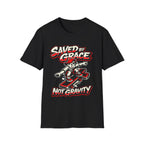Saved by Grace T‑Shirt — Skateboard Faith Graphic