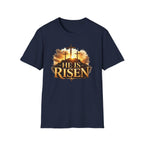 He Is Risen T-Shirt — Easter Christian Cross Resurrection Tee
