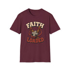 Faith Loaded T-Shirt — Christian Slingshot Cross Graphic Tee