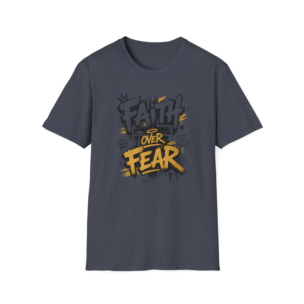 Faith Over Fear T-Shirt — Bold Graffiti Christian Inspirational Tee