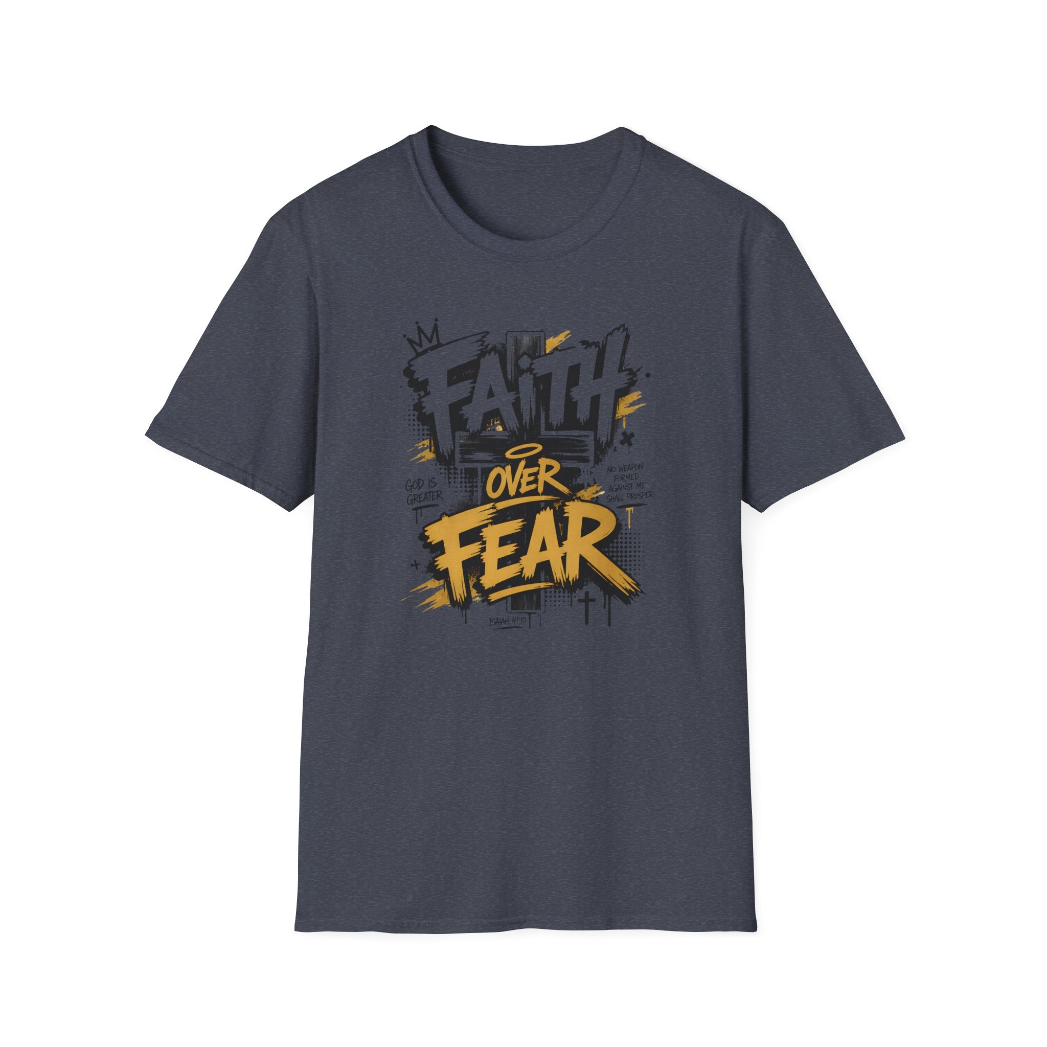 Faith Over Fear T-Shirt — Bold Graffiti Christian Inspirational Tee