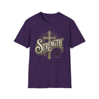 Strength Cross T‑Shirt — 'The Lord Is My Peace' Christian Faith Tee