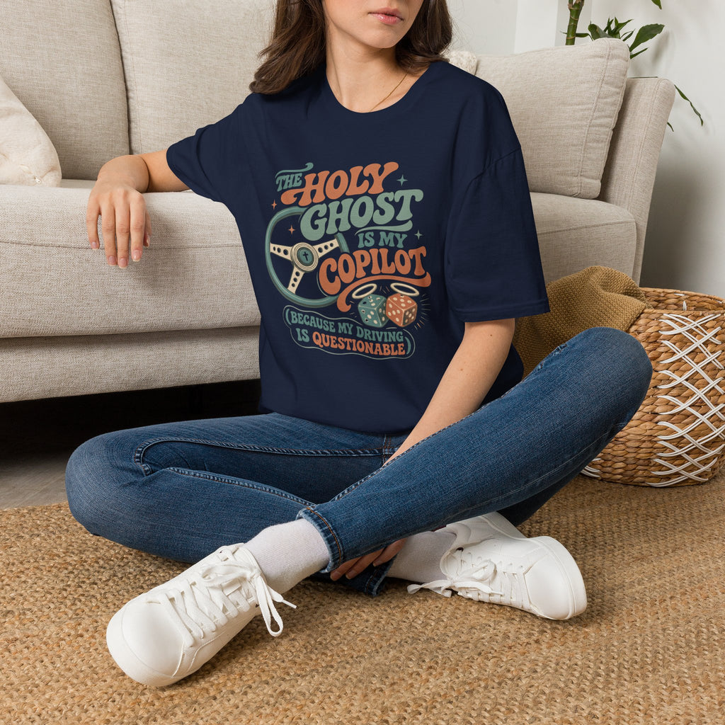 The Holy Ghost Is My Copilot T-Shirt — Religious Vintage Pilot Tee