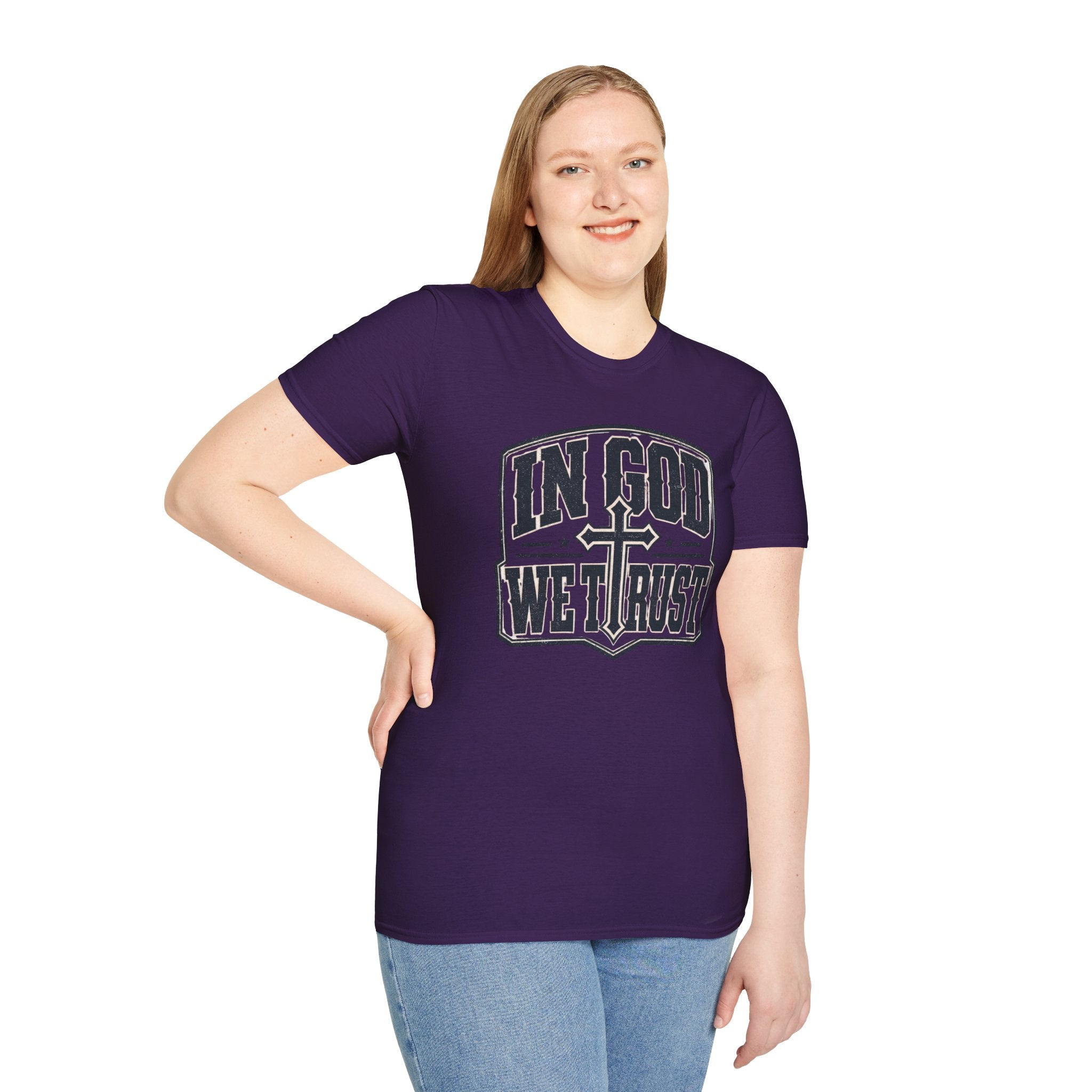 In God We Trust T-Shirt — Christian Cross Faith Tee